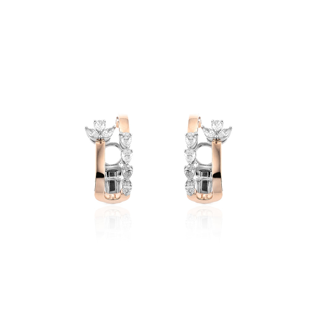 EA2435  YEPREM Diamond Clip Earrings 