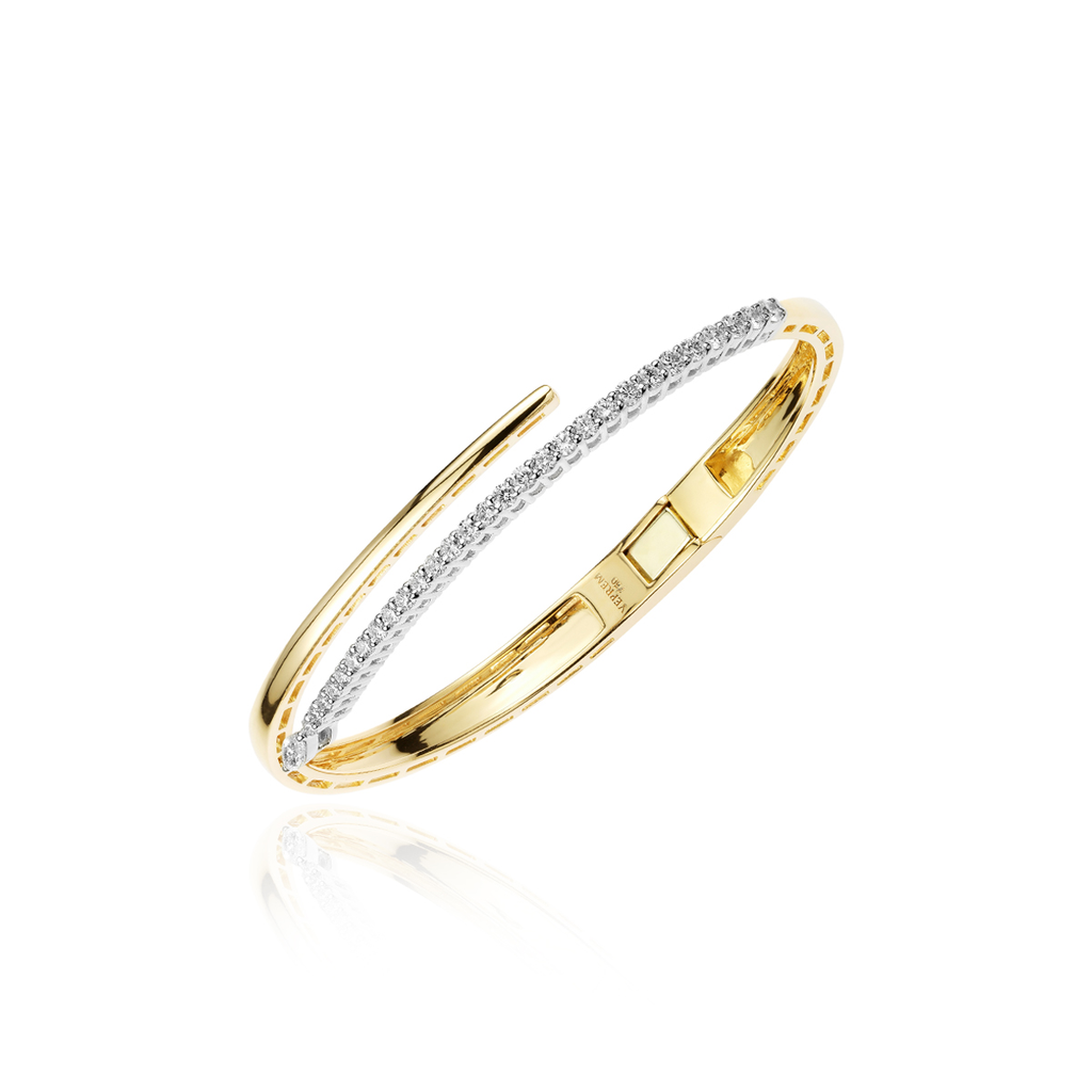 YEPREM yellow gold diamond bracelet