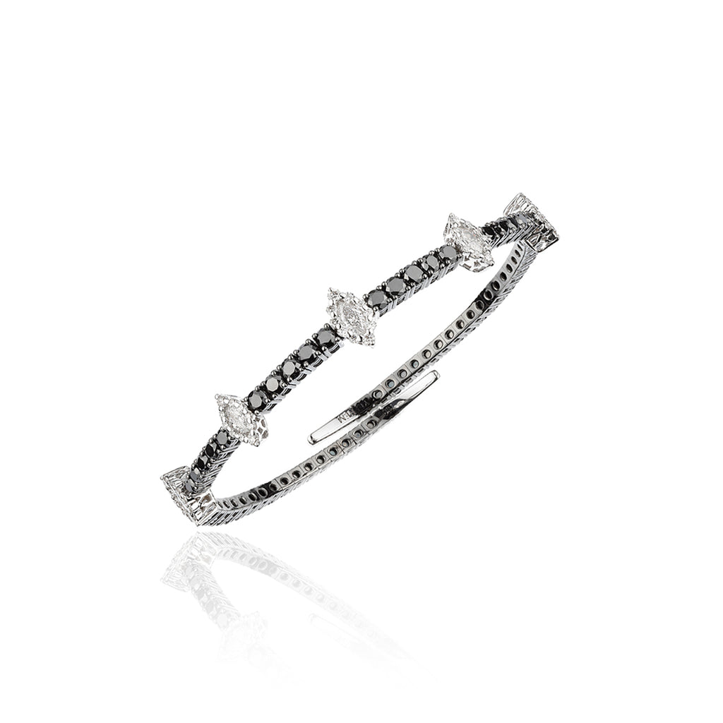 BRA0834 YEPREM Diamond Stackable Bracelet