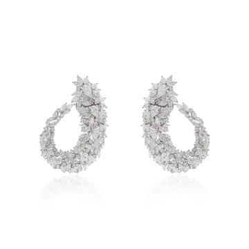 EA12872 YEPREM Diamond Drop Earrings 