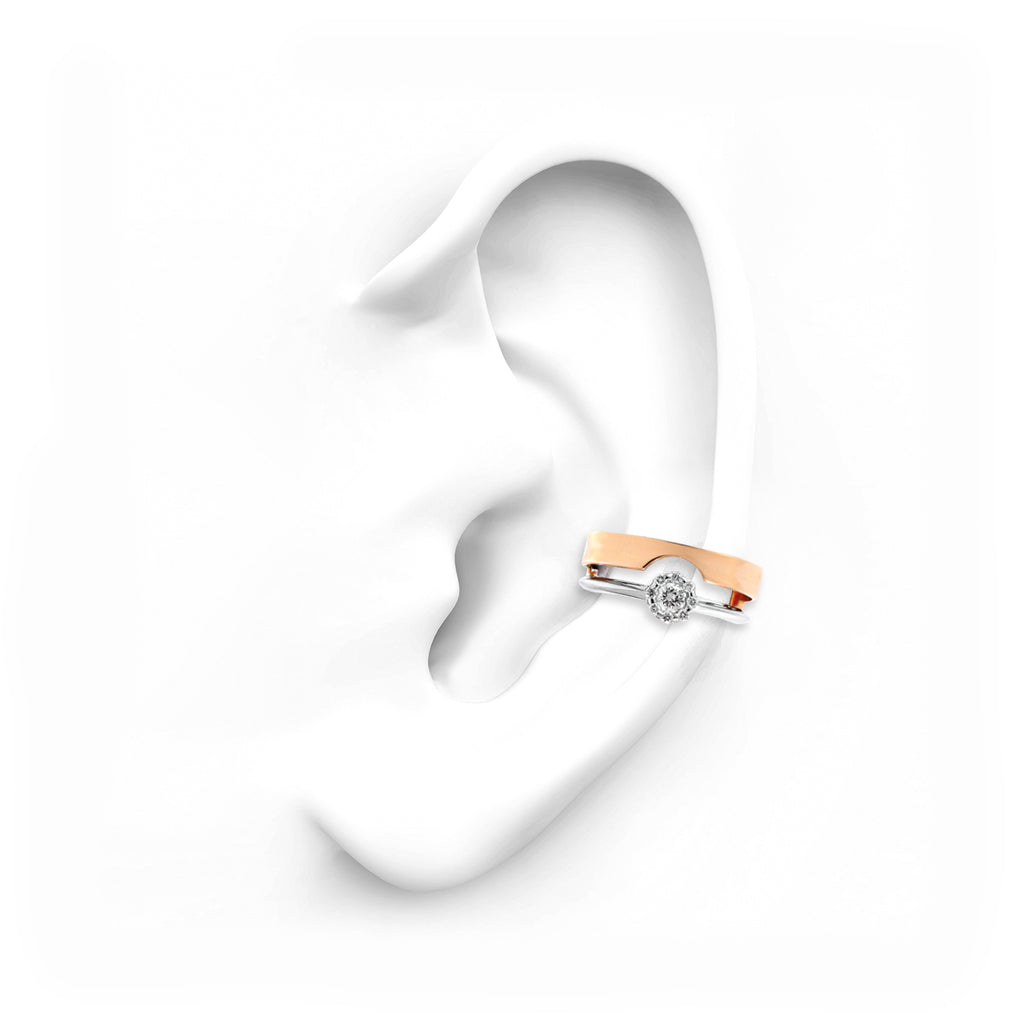 EA2326 YEPREM Diamond Ear Cuff Earring