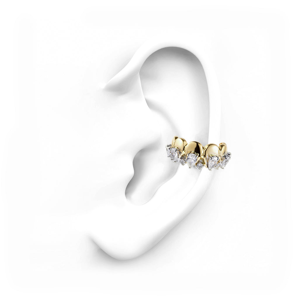 EA2376 YEPREM Diamond Ear Cuff Earring