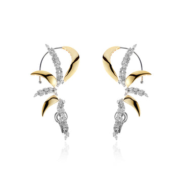 EA2551 YEPREM Diamond Clip Earrings 