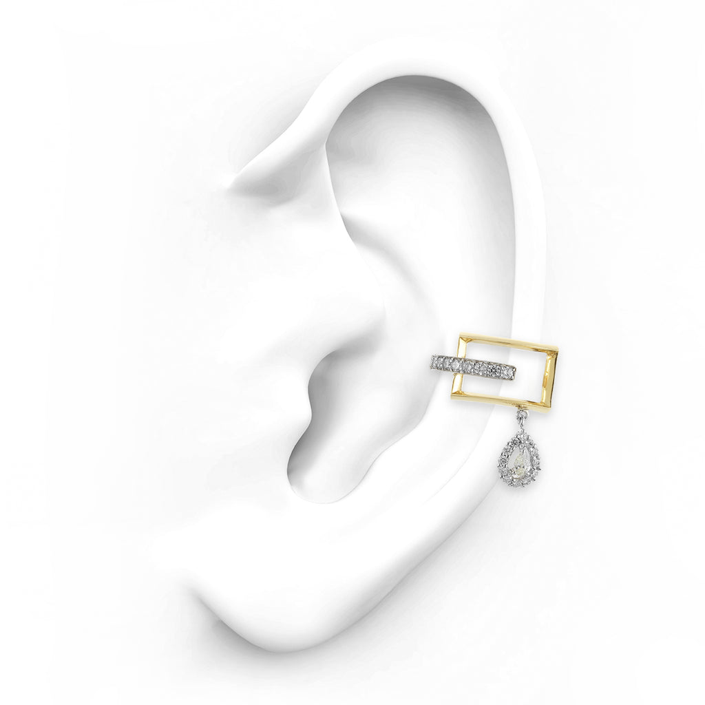 EA2580 YEPREM Diamond Ear Cuff Earring