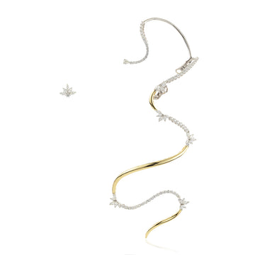 EA2584 YEPREM Diamond Clip Earrings 