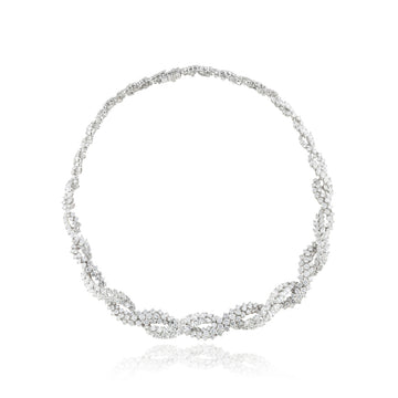 NE0435 Diamond choker Necklace