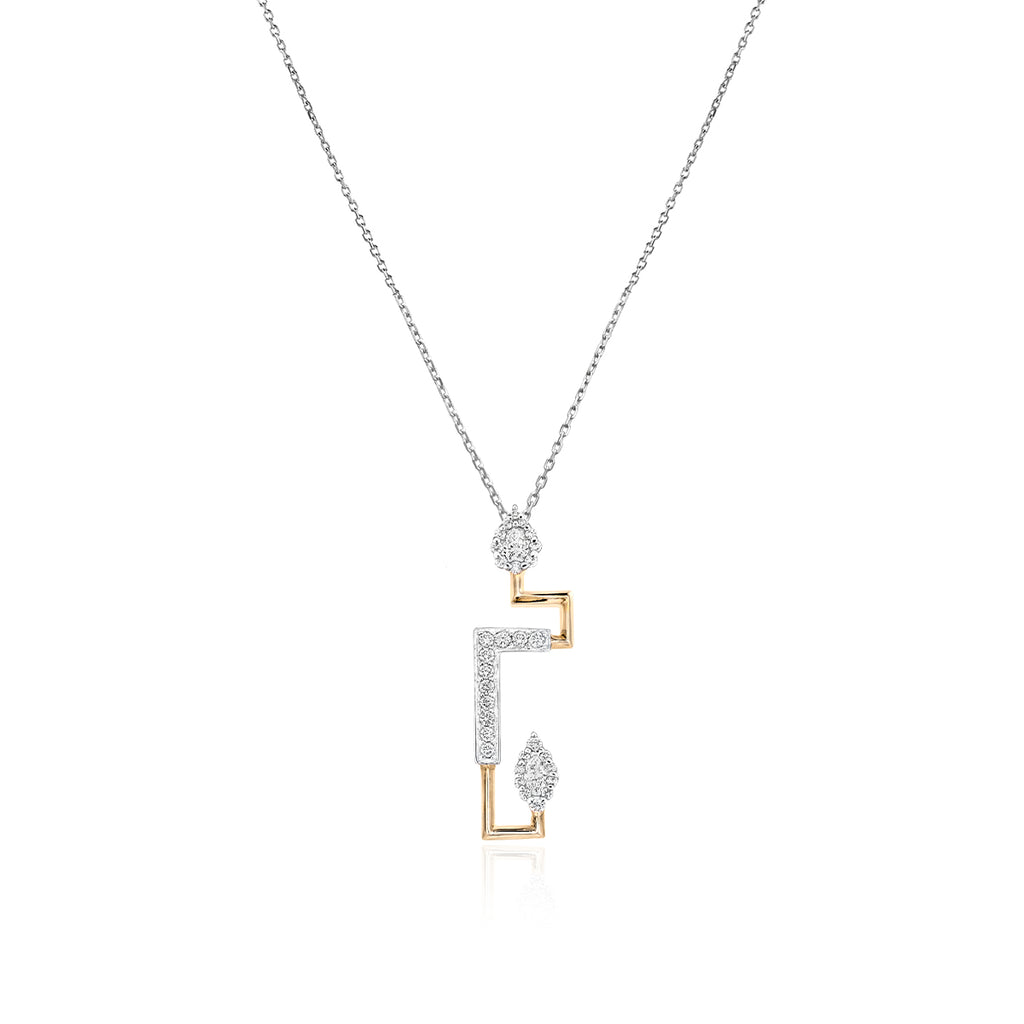 PE1225 YEPREM Diamond Pendant Necklace