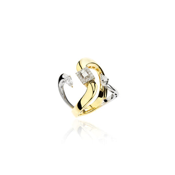 RI3098 YEPREM YELLOW GOLD  STACKABLE RING