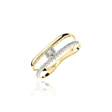 RI3115 YEPREM DIAMOND YELLOW GOLD STATEMENT RING