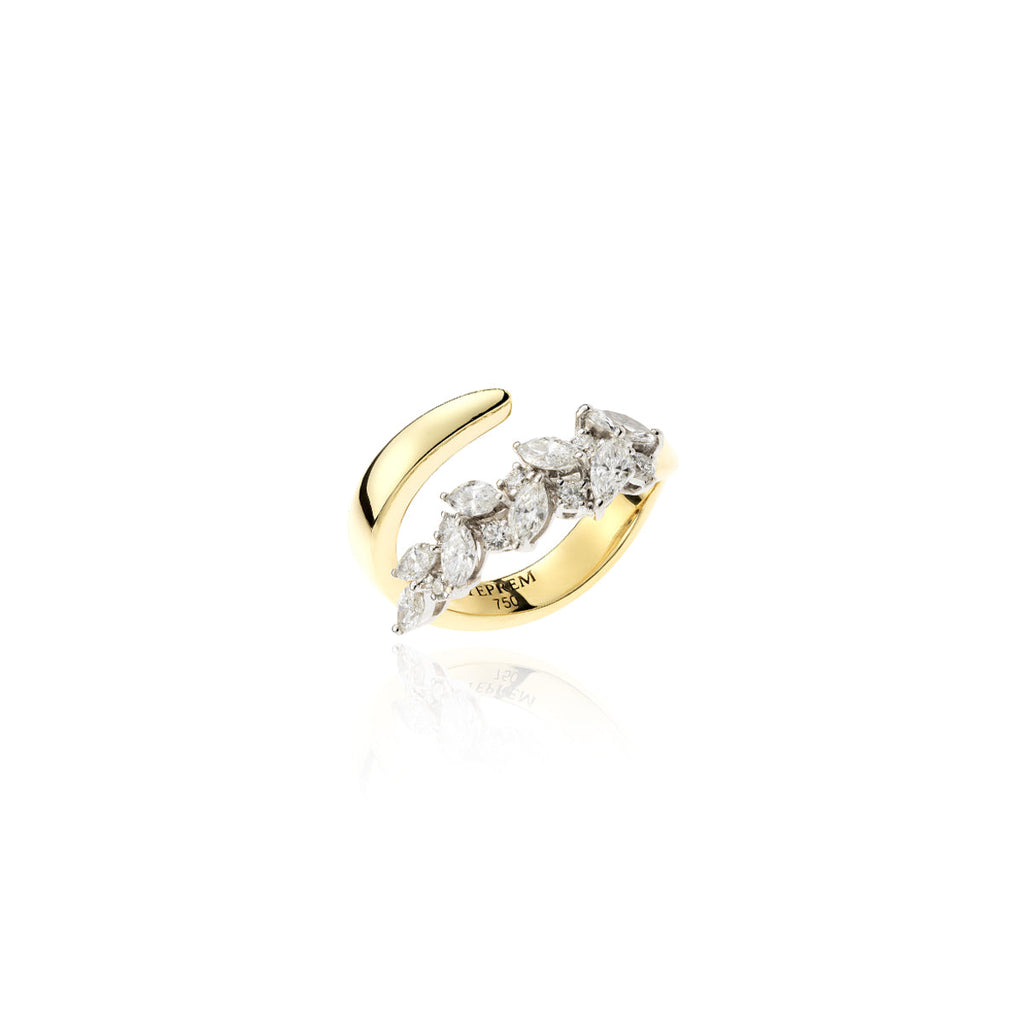 RI3119 YEPREM YELLOW GOLD STACKABLE RING