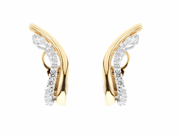 EA2334 YEPREM Diamond Clip Earrings 