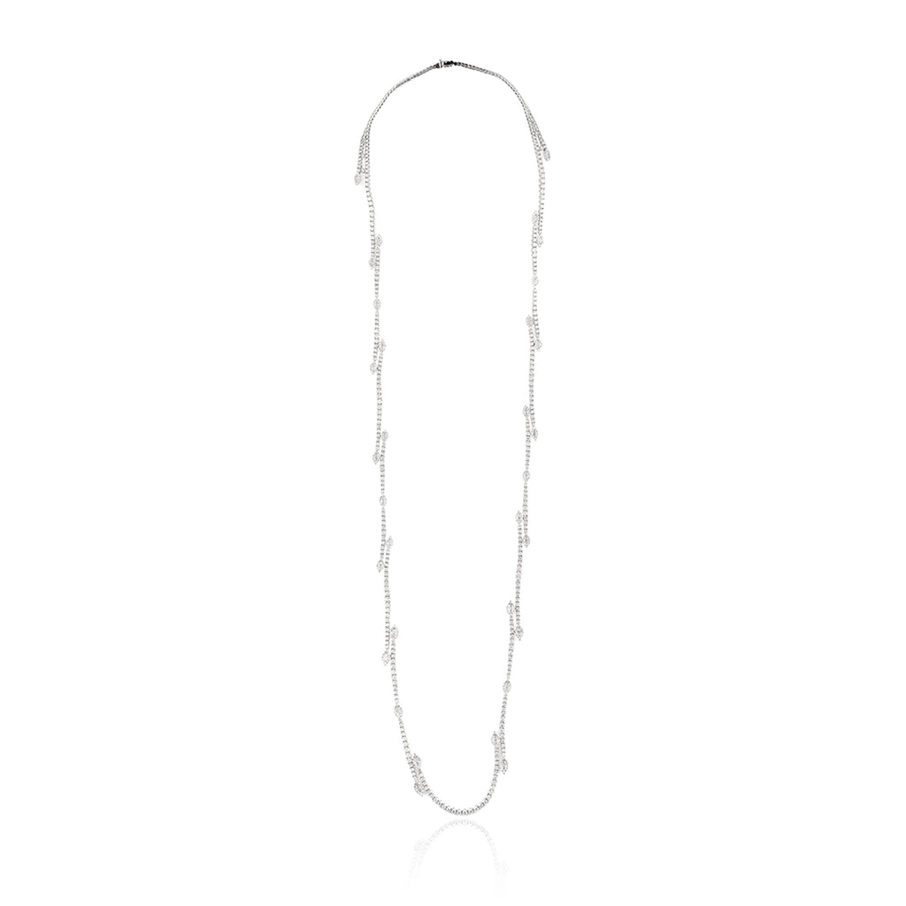 NE0656  YEPREM Diamond Long Necklace