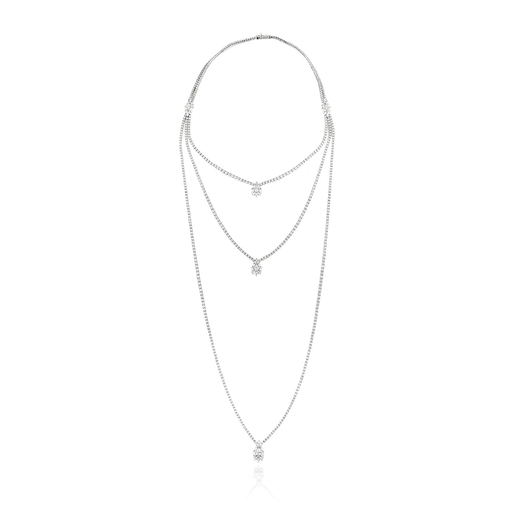 NE0659 YEPREM Diamond Long Necklace